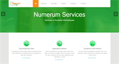 Desktop Screenshot of numerumservices.com